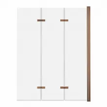 Parawan nawannowy 3-panelowy składany SAJNO 100cm miedź szczotkowana - AD Naturalnie